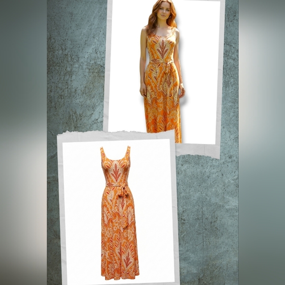 LOFT Maxi Dress- Paisley-Size Xlarge- EUC Retail $98 - Picture 3 of 9